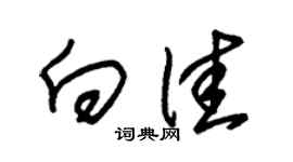 朱锡荣向佳草书个性签名怎么写