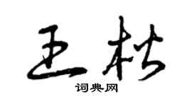 曾庆福王楷草书个性签名怎么写