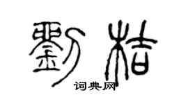 陈声远刘桔篆书个性签名怎么写