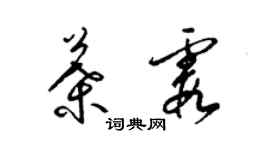 梁锦英叶霞草书个性签名怎么写