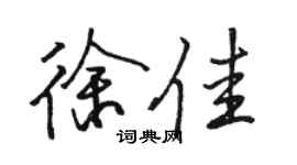 骆恒光徐佳行书个性签名怎么写