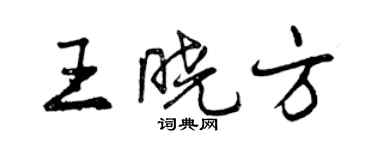 曾庆福王晓方行书个性签名怎么写