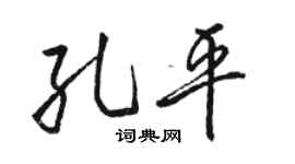 骆恒光孔平行书个性签名怎么写