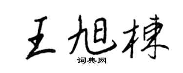 王正良王旭栋行书个性签名怎么写