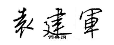 王正良袁建军行书个性签名怎么写