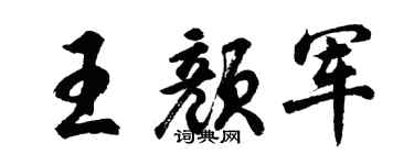 胡问遂王颜军行书个性签名怎么写