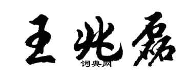 胡问遂王兆磊行书个性签名怎么写