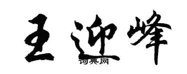 胡问遂王迎峰行书个性签名怎么写