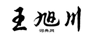 胡问遂王旭川行书个性签名怎么写