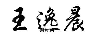 胡问遂王逸晨行书个性签名怎么写