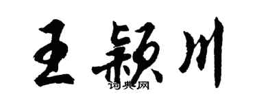 胡问遂王颖川行书个性签名怎么写