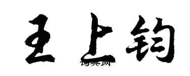 胡问遂王上钧行书个性签名怎么写