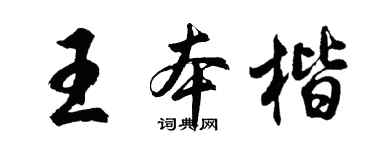 胡问遂王本楷行书个性签名怎么写