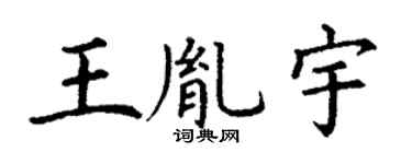 丁谦王胤宇楷书个性签名怎么写