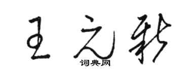 骆恒光王元新草书个性签名怎么写