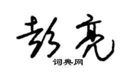 朱锡荣彭亮草书个性签名怎么写