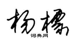 朱锡荣杨标草书个性签名怎么写