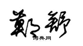 朱锡荣郑舒草书个性签名怎么写