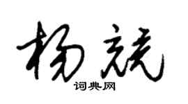 朱锡荣杨竞草书个性签名怎么写