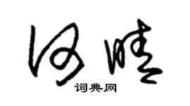 朱锡荣何晴草书个性签名怎么写