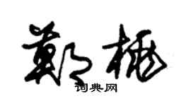 朱锡荣郑桃草书个性签名怎么写