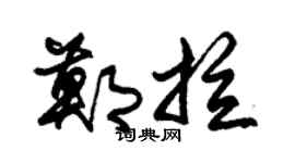 朱锡荣郑拉草书个性签名怎么写