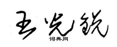 朱锡荣王光锐草书个性签名怎么写