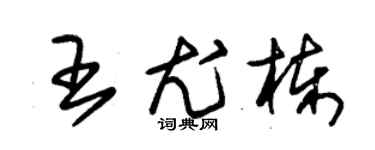 朱锡荣王尤栋草书个性签名怎么写