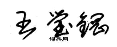 朱锡荣王莹钢草书个性签名怎么写