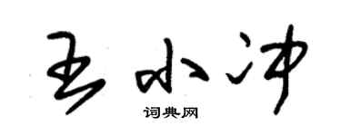 朱锡荣王小冲草书个性签名怎么写