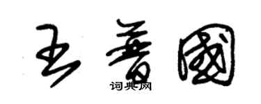 朱锡荣王普国草书个性签名怎么写