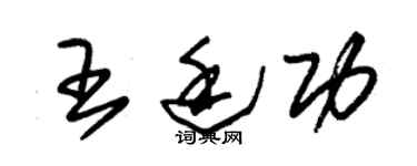 朱锡荣王廷功草书个性签名怎么写