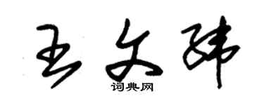 朱锡荣王文纬草书个性签名怎么写