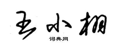 朱锡荣王小栩草书个性签名怎么写