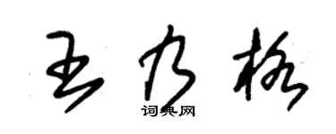 朱锡荣王乃格草书个性签名怎么写