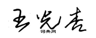 朱锡荣王光杏草书个性签名怎么写