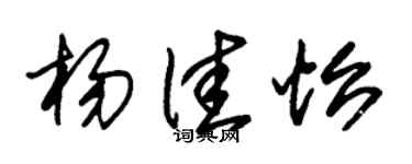 朱锡荣杨佳怡草书个性签名怎么写