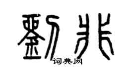 曾庆福刘非篆书个性签名怎么写