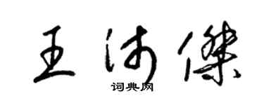 梁锦英王沛杰草书个性签名怎么写