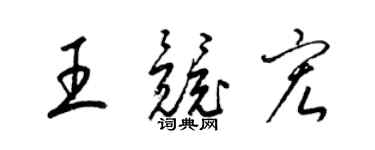 梁锦英王竞宏草书个性签名怎么写