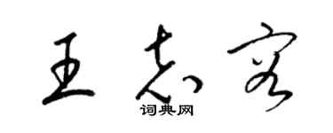 梁锦英王志容草书个性签名怎么写