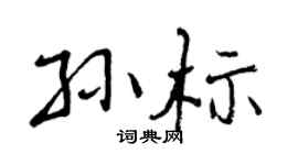 曾庆福孙标行书个性签名怎么写