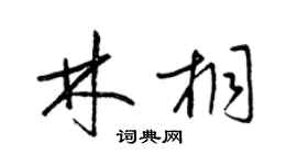 梁锦英林桐草书个性签名怎么写