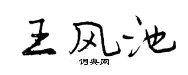 曾庆福王风池行书个性签名怎么写