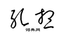 梁锦英孔想草书个性签名怎么写