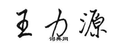 骆恒光王力源行书个性签名怎么写