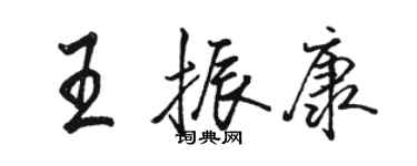 骆恒光王振康行书个性签名怎么写