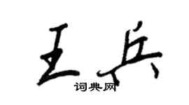 王正良王兵行书个性签名怎么写