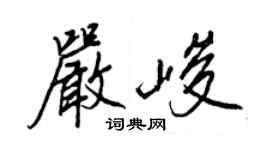 王正良严峻行书个性签名怎么写