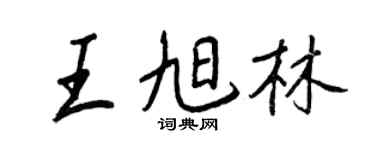 王正良王旭林行书个性签名怎么写